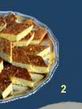 Sfouf: Lebanese cake (semolina, flour, baking powder, milk, pine nuts...) served with tea or milk.
