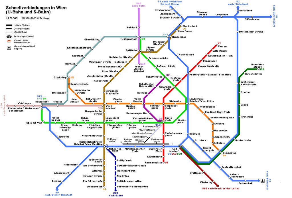 Maps of S-Bahn (Trains)/U-Bahn